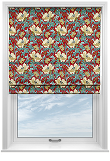 Art Deco, Cherry - Roman Blind